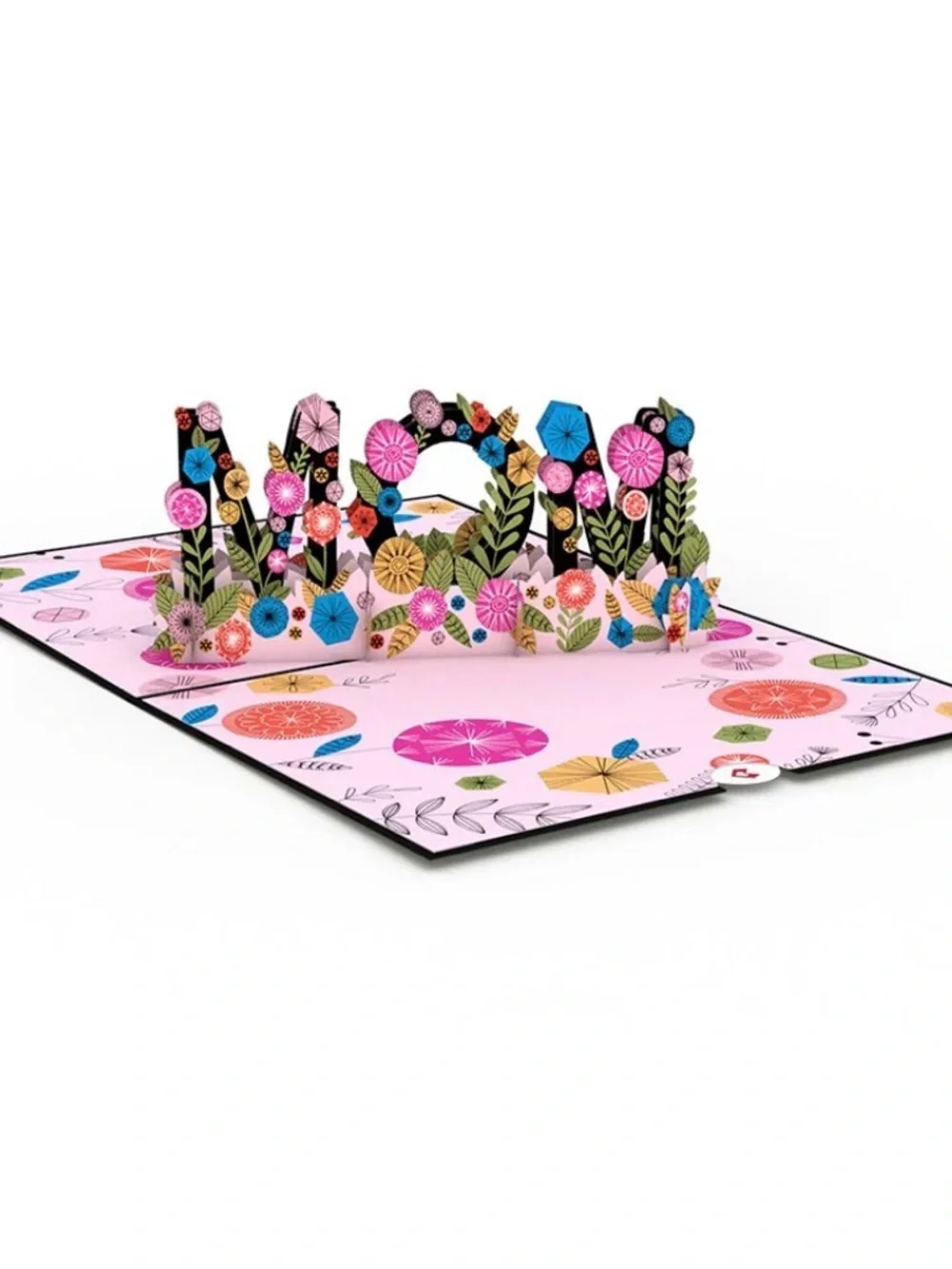 Love Grateful for Mom Pop-Up Card - Pink Floral